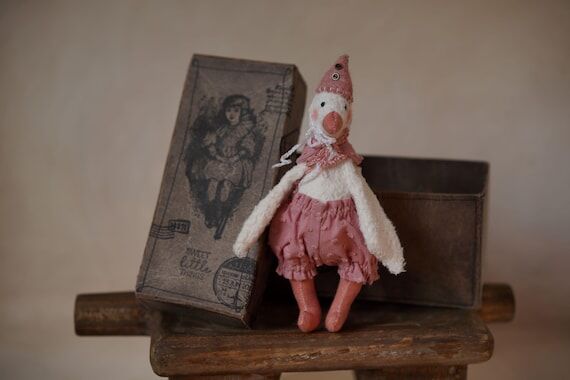 Handmade Vintage Style Teddy Goose: Collectib...