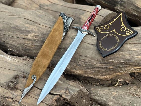 Elven Style Fantasy Short Sword Handmade | St...