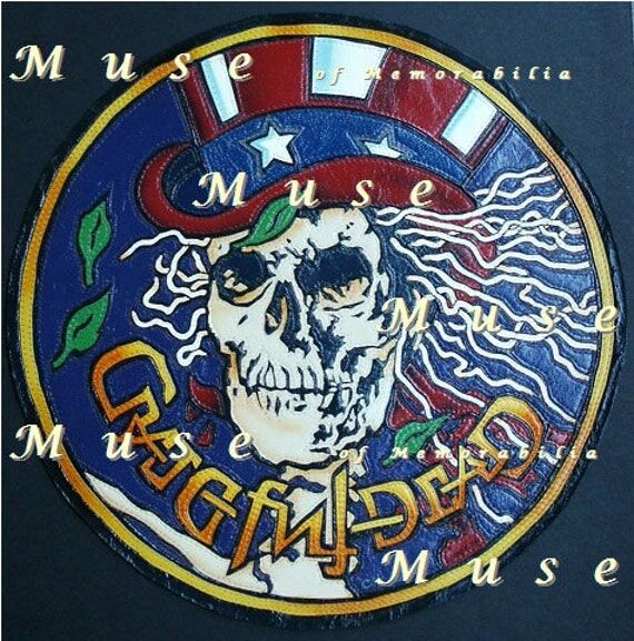Grateful Dead Leather Skull Art – Framed Pa...