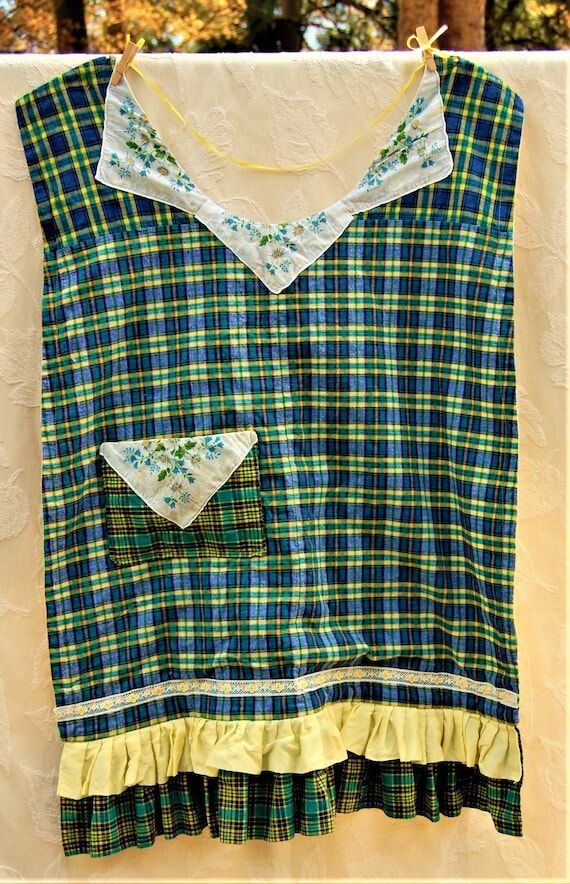 Full Front Apron w Pocket - Cottage Chic, Cou...