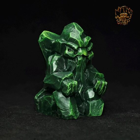 Mini Cthulhu Idol R'lyeh Green. H.P.Lovecraft...