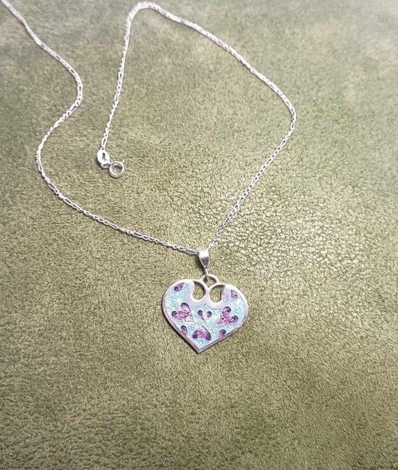 Handmade Sterling Silver 925 Heart Pendant N...