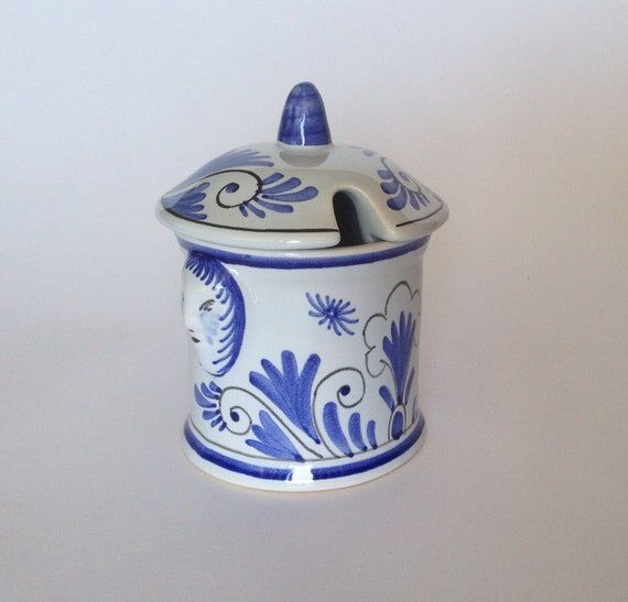 Vintage Maille 1747 French Mustard Pot: Hand-...