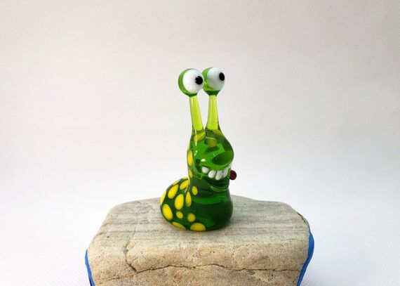 Crazy Slug, Blown glass slug, Art glass Slug,...