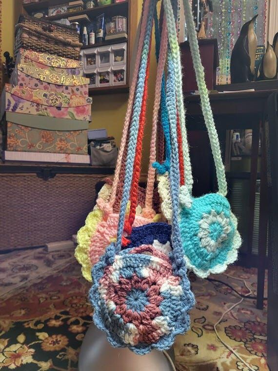 Handmade Flower Purse for Toddler or Child wi...