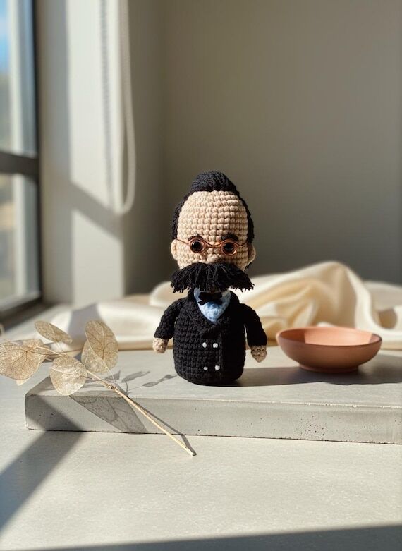 Friedrich Nietzsche Amigurumi Crochet Doll, N...