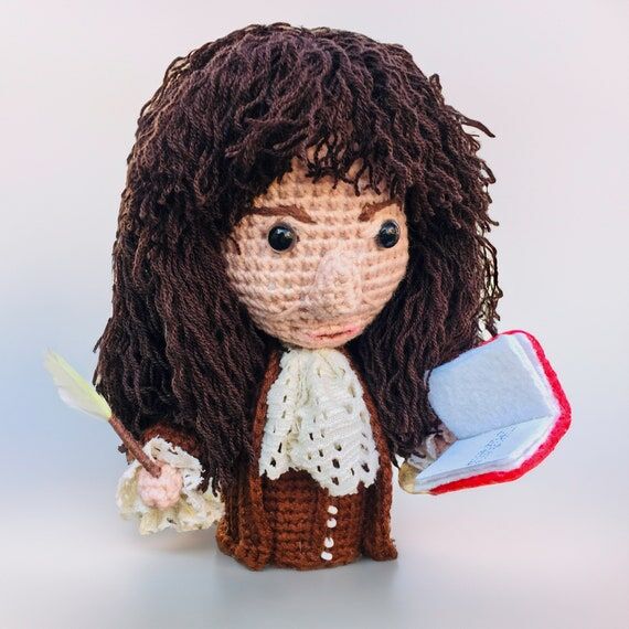 Handmade Samuel Pepys Amigurumi Figure, Uniqu...
