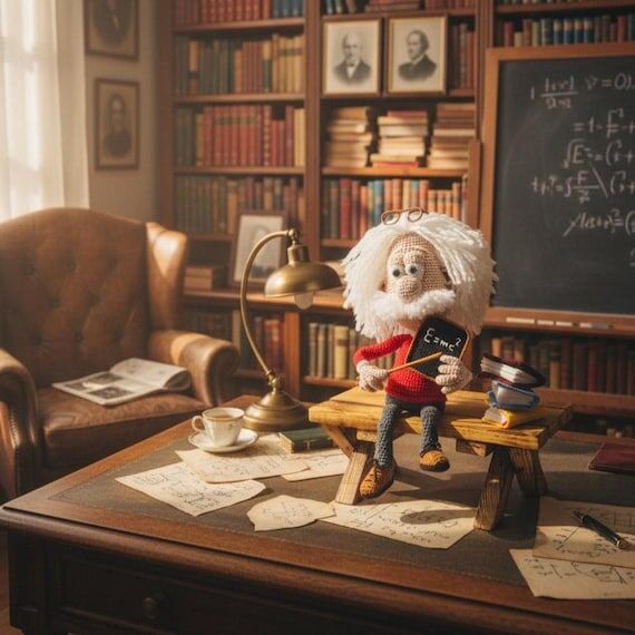 Albert Einstein Crochet Doll, Science Themed ...