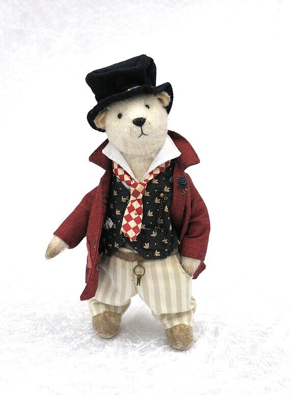 OOAK Polar Bear – Handmade Mohair Teddy Bea...