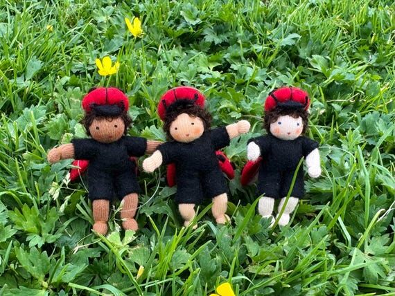 Little Ladybug Baby Flower Fairy Bendable Wal...