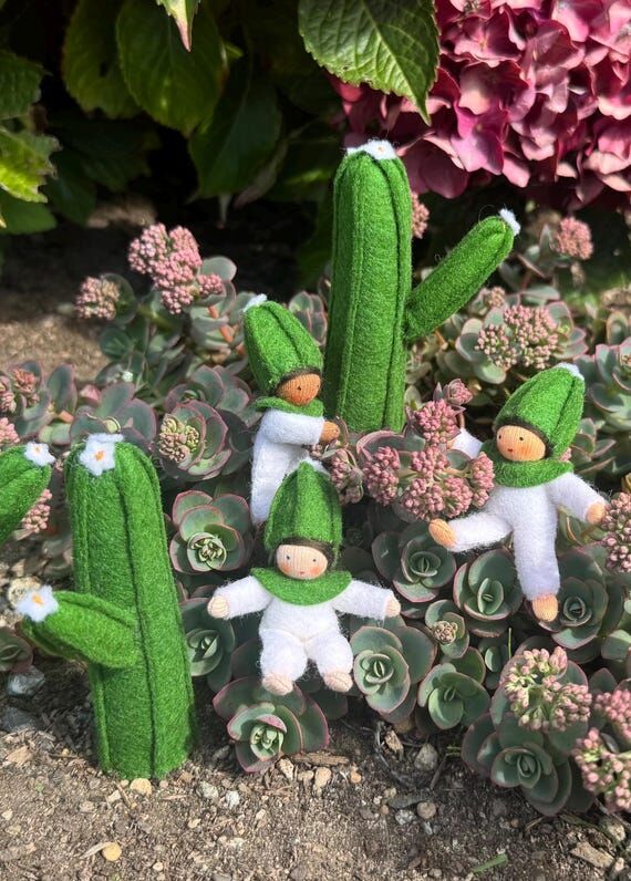 NEW! Saguaro Baby Doll on Desert Cactus Perch...