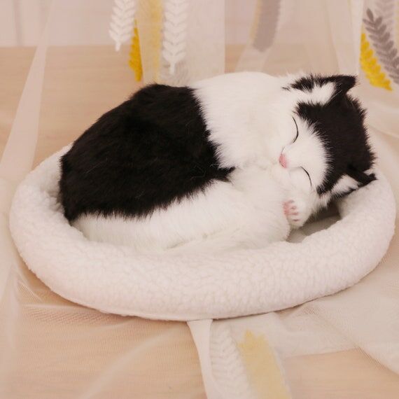 Lifelike ,Realistic Cat Plush That Breathe,In...