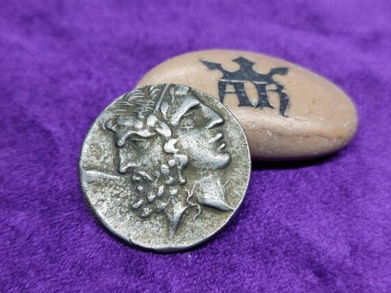 Roman coin of Janus Bifronte, handcrafted coi...