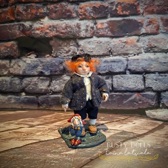 1:12 Scale - Hand-Sculpted Art Doll – Minia...