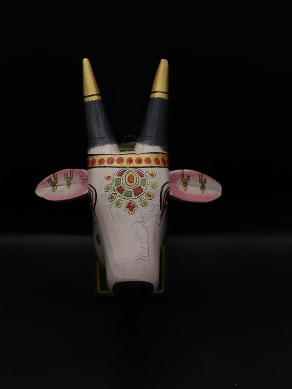 wooden wall decor handmade nandi statue...