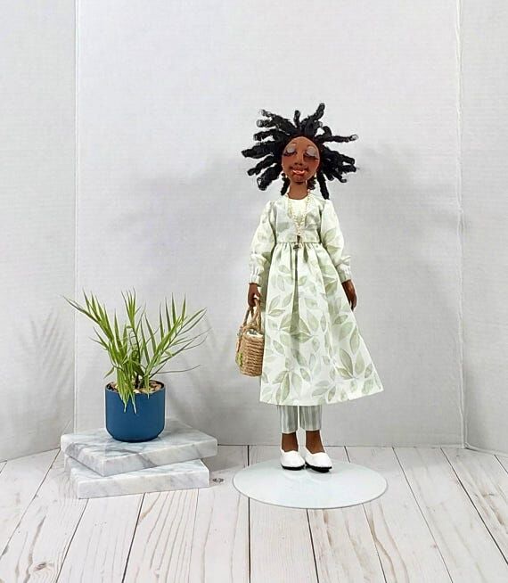 Handmade African American 17" Artist C...