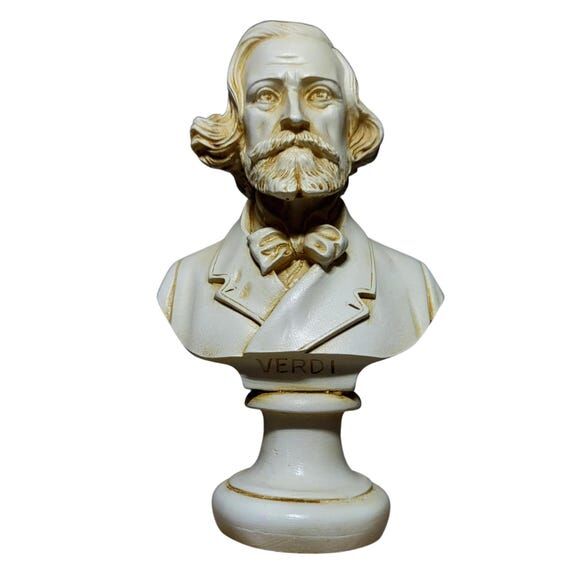 Giuseppe Verdi Bust Statue Musician Sculpture...