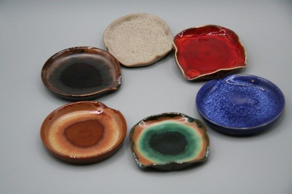 Handmade Spoon Rest| Ceramic Ladle Holder|Sma...
