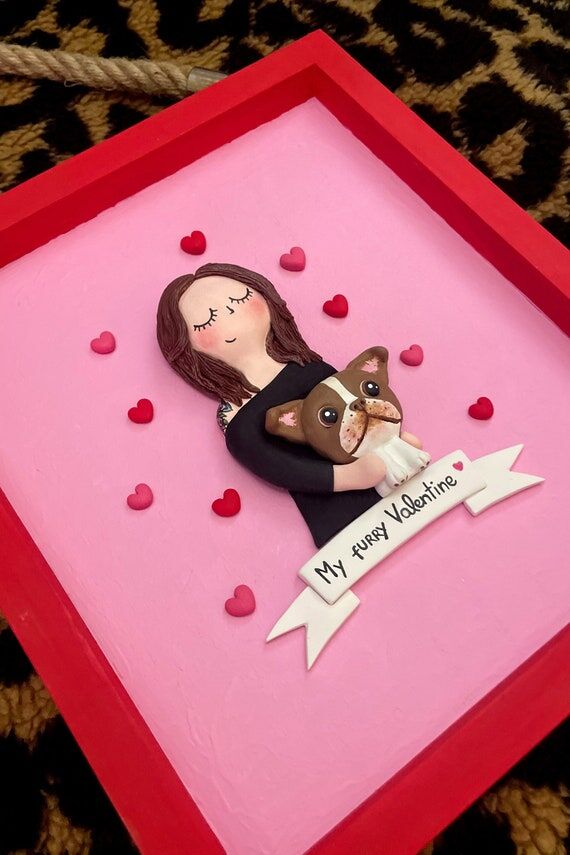 Custom Human + dog portrait, Personalized dog...