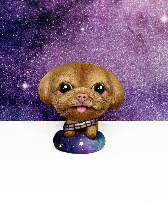 Custom dog sculpture, dog cake topper, handma...