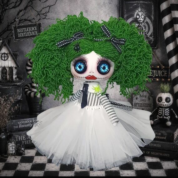 Gothic Doll OOAK Doll Handmade Doll Beetlejui...
