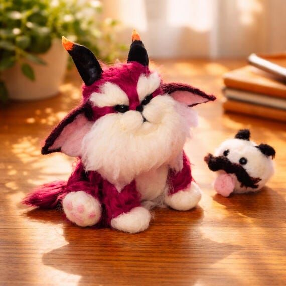 Furyhorn TFT - Handmade Fanart - Needle Felti...