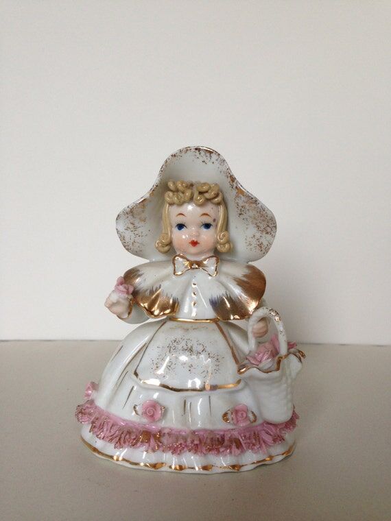 Lefton Bo Peep Flower Girl Figurine – Vinta...