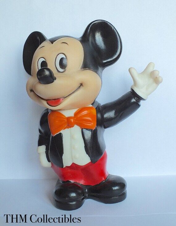 Vintage 1960s Mickey Mouse Coin Bank • Retr...
