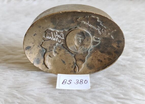 Antique Bronze Soap Mold Pt Jawahar Lal Nehru...