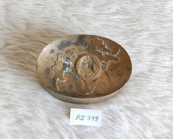 Antique Bronze Soap Mold with Sarojini Naidu ...
