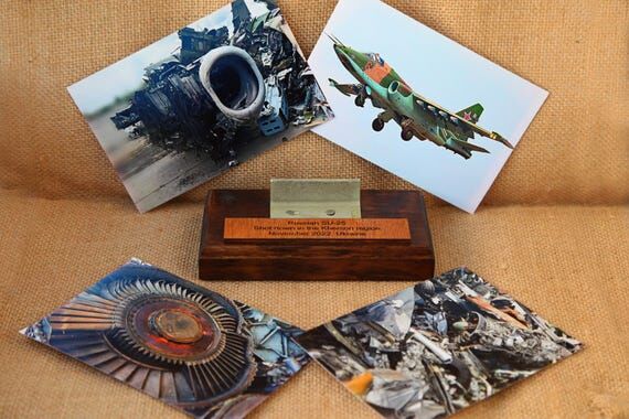Pieces fuselage skin of Russian SU-25, Aircra...