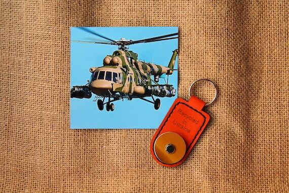Piece of Russian Helicopter, Aircraft keychai...