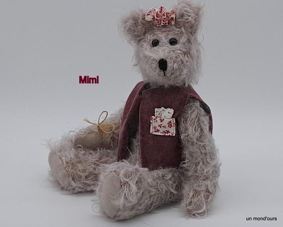 Small collectible bear, handmade collectible ...