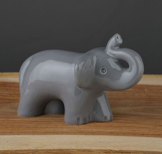 Elephant Urn keepsake handmade , Memorial B...