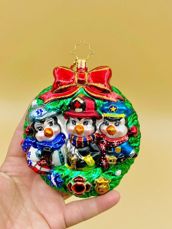 Radko Humble Helpers Glass Ornament: First Re...