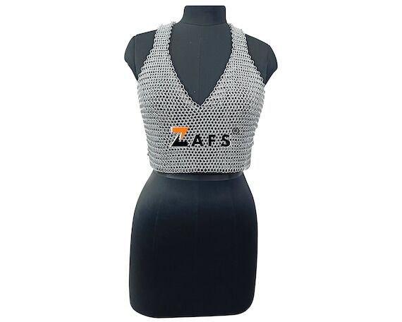 Women's Chainmail Top Aluminum Butted Ring Sp...