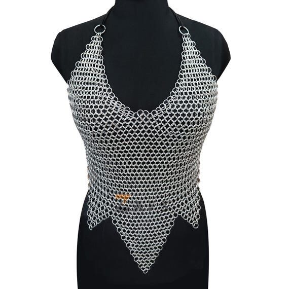Handmade Chainmail Top Aluminum 10mm Butted R...
