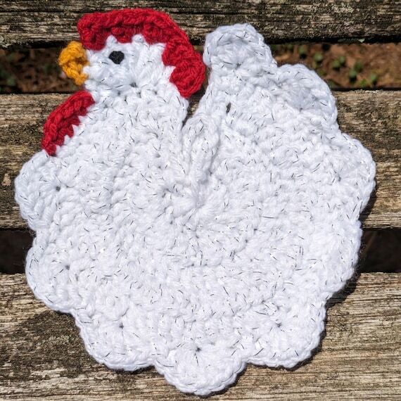 Crochet Chicken Doily...