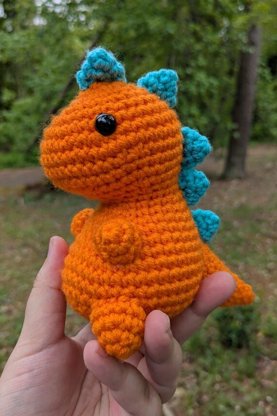 Crochet Dinosaur Stuffed Plushie...