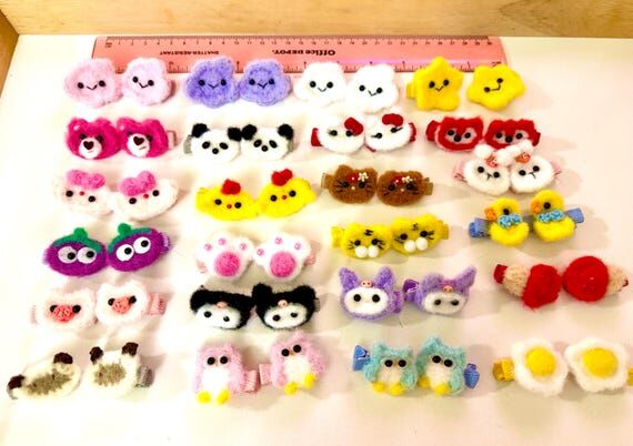 Cute Crochet Animal Hair Clips for Baby Girls...