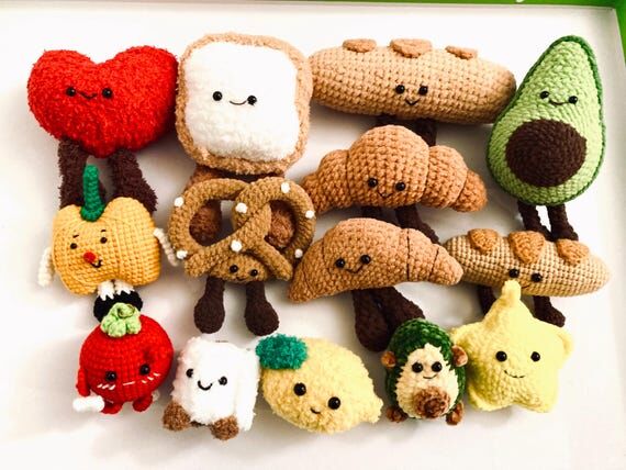 Handmade Crochet Jellycat Food Plushies | Ami...