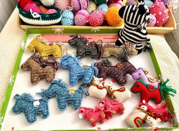 Crochet Pony Plush – Amigurumi Horse Toy, F...