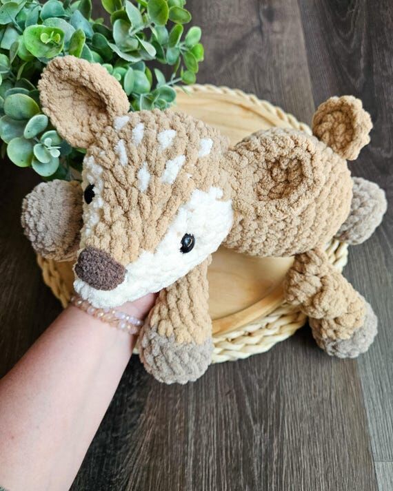 Crochet Fawn Deer Woodland Animal | Handmade ...
