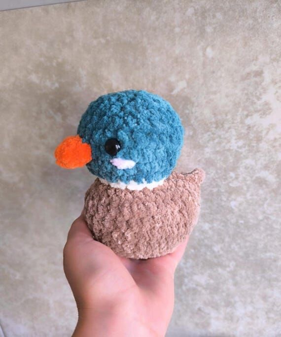 Handmade Crochet Rubber Duck | 15x12 cm Soft ...