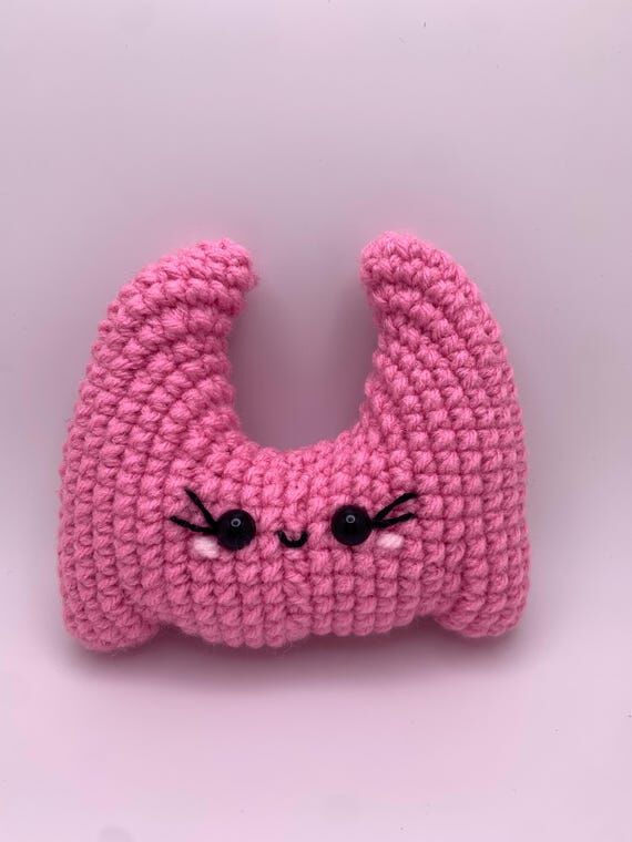Crocheted Thyroid Plushie: Handmade Organ Gif...