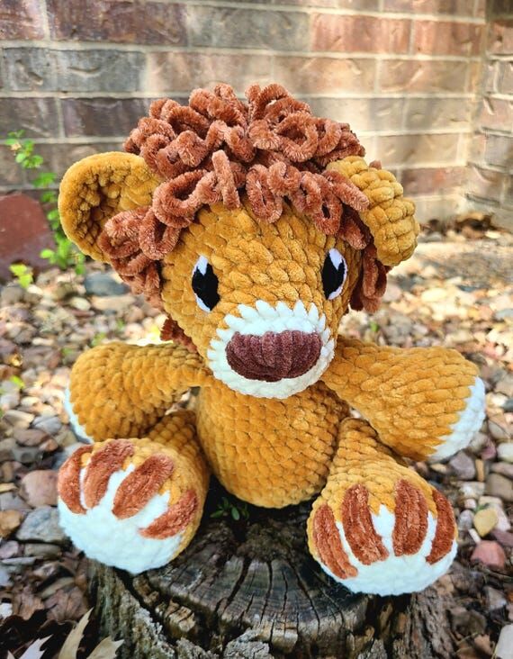 Handmade Crochet Lion, MADE TO ORDER...