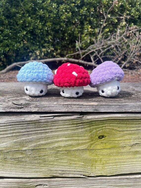 Crochet Mushroom Pop Fidget Toy Sensory Custo...