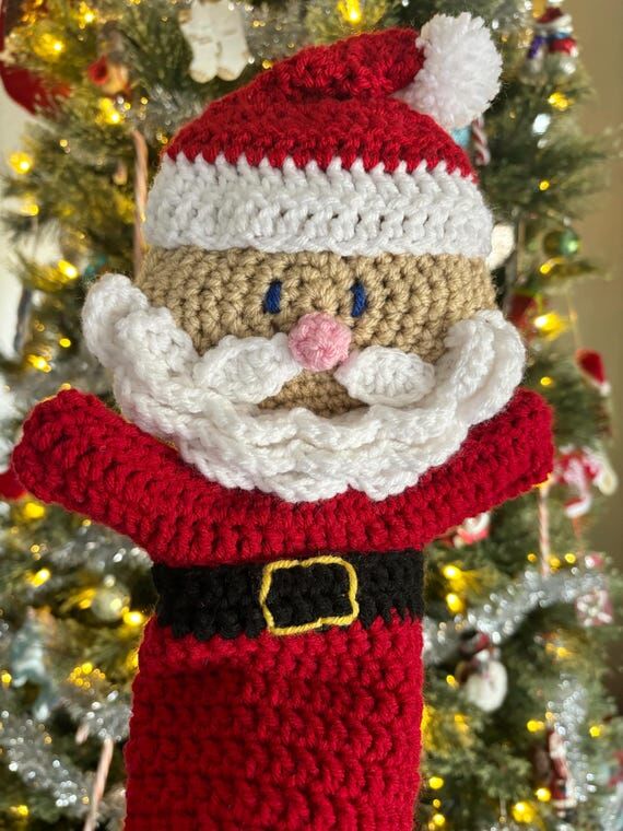 Crochet Santa Hand Puppet Pattern - Christmas...