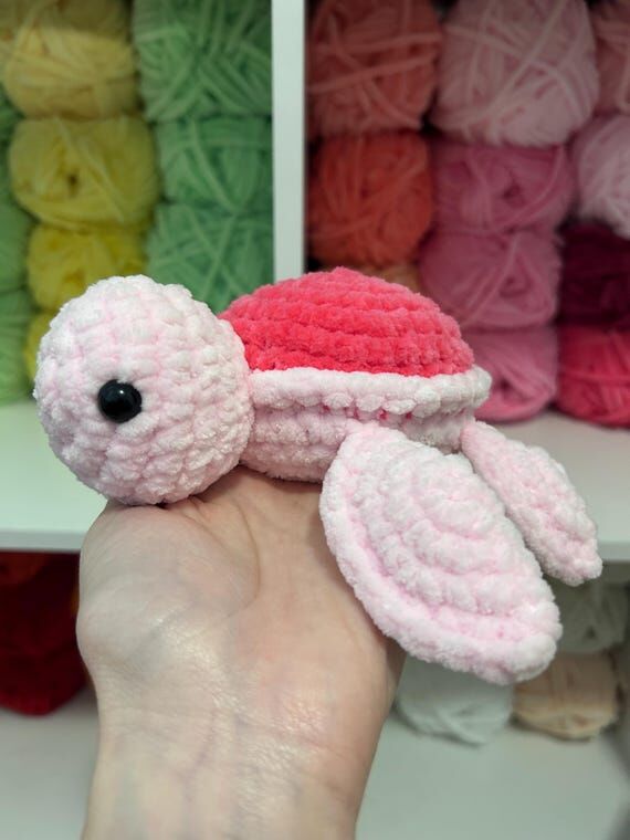 Crochet Turtle Plushie: Handmade Amigurumi To...