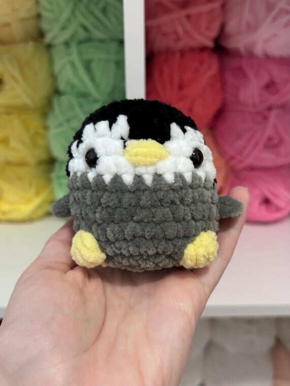 Crochet Penguin Plushie: Handmade Amigurumi P...